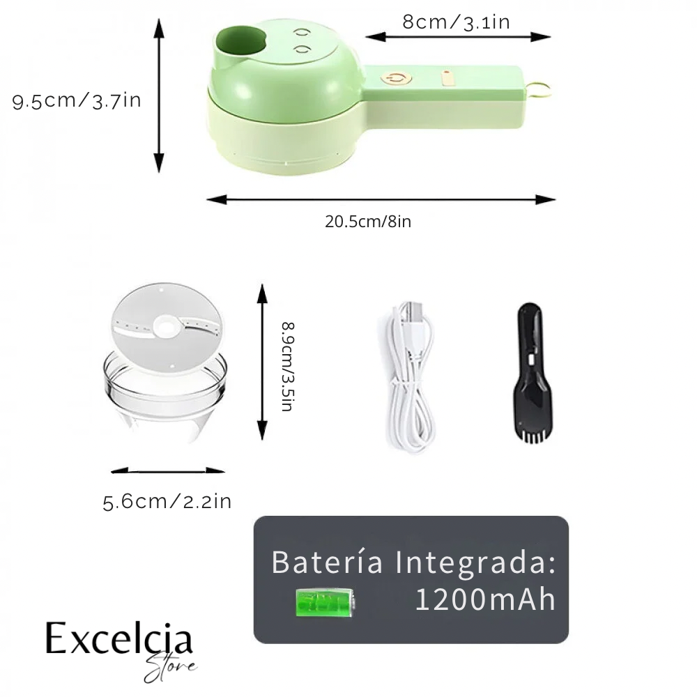 Cortador de verduras eléctrico multifuncional