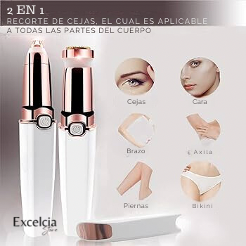 Depilador facial portátil (2 en 1)